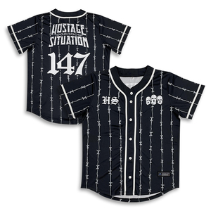 เสื้อเบสบอลเยาวชนกระดุมกระดุมเสื้อแฟชั่นลายพิมพ์ซับลิเมชัน - Product Image 1