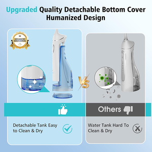 Hydropulseur <span class=keywords><strong>dentaire</strong></span> électrique portable, rechargeable, étanche, 4 modes, 5 buses, pour un nettoyage en profondeur des <span class=keywords><strong>dents</strong></span> - Product Image 6