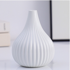 Vase en céramique 2025, style nordique, design simple, anti-chute, en porcelaine, décoration d'intérieur, pot à fleurs - Product Image 1