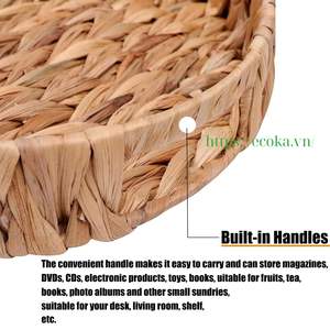 Plateau de fruits naturels de haute qualité en gros rectangulaire contemporain fait à la main en rotin différentes tailles personnalisées - Product Image 3