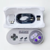 Manette de jeu sans fil 2,4 G avec 2 récepteurs, bouton violet, compatible avec SNES Mini/PC/Windows/NS/Switch/Téléphone