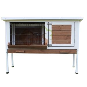 Jaula pequeña de madera para conejos, jaula pequeña de alambre de metal para techo de ASTO, para casa de madera de abeto - Product Image 2