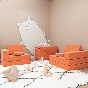 बच्चों की पहेली खिलौना सोफे बच्चे खेलने सोफे उच्च घनत्व फोम मॉड्यूलर अनुभागीय सोफे - Product Image 6