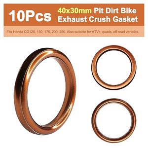 Lot de 10 joints d'étanchéité pour échappement de moto CG125 150cc 200cc, moto tout-terrain, VTT, Quad Honda CG125 40x30mm - Product Image 2