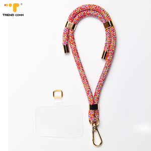 Bện macrame tay dệt dây handchain Tùy chỉnh chống Cướp an toàn ly khai dây buộc Nylon ngắn di động Iphone trường hợp điện thoại di động - Product Image 4
