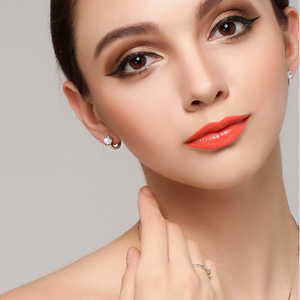 Orecchini a Clip Classici da Donna con Zirconi, Eleganti, Minimalisti, Versatili, Stile Europeo, Gioielli all'Ingrosso - Product Image 2