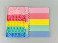 Bloc-notes avec impression personnalisée, personnalisé, couverture en caoutchouc, pour journal agenda des étudiants