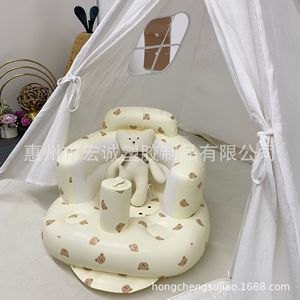 Inflatable Baby <b>Bath</b> Seat White 0-12 Months Toilet Use Multifunctional Child Bathing <b>Support</b> - Product Image 3