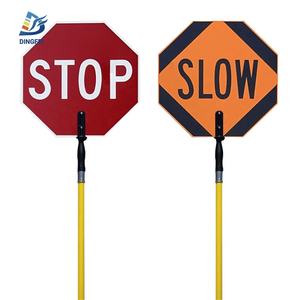 สัญญาณจราจรหยุดช้าสัญญาณมือถือหยุดไม้พาย - Product Image 2