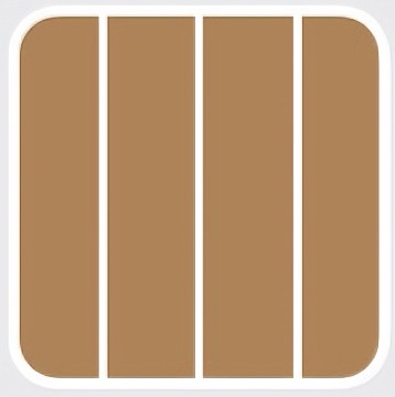 H013 marron moyen+ blanc