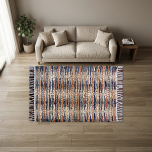Tapis en jute tissé à la main de qualité supérieure, couleur unie, durable, en fibres naturelles, pour la décoration intérieure contemporaine - Product Image 5