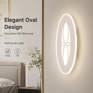 Lámpara de Pared LED Acrílica Moderna Pequeña, Decorativa para Interiores, Dormitorio, Sala de Estar, Pasillo, CCT Seleccionable, 25W, 3000K, 6000K - Product Image 2