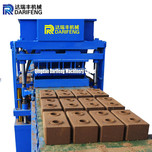 DF4-10 Hydraulic Press Makiga Fully Automatic Clay Earth Interlocking Brick Making Machine for Sale China
