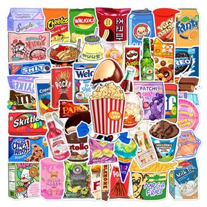 50 autocollants vintage en PVC pour aliments, étiquettes de boissons, autocollants mignons de dessins animés pour collations, pour la décoration des fêtes - Product Image 1