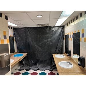 Plastic Sheeting Roll 4 Mil 20x100 Black For Painting <b>Tarp</b> Mulch Weed Barrier Concrete Moisture Vapor - Product Image 4