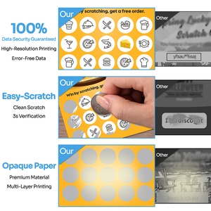 Factory Price Design Scratch Off Promotions to Win Prizes Digital Printing Cards Custom Scratch - Product Image 5