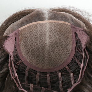 Perruques synthétiques naturelles Julianna Kanekalon Futura <span class=keywords><strong>Body</strong></span> Wave Ombre Colorées Mono Glueless Lace Front en Fibre pour Femmes - Product Image 6