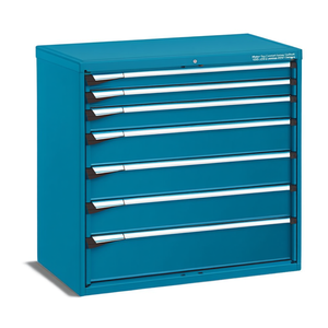 Fami Master Key Comfort <b>Drawer</b> Cabinet 1020x573x1000 Mm 7 <b>Drawers</b> Blue Ral5012 <b>Tool</b> Storage - Product Image 2