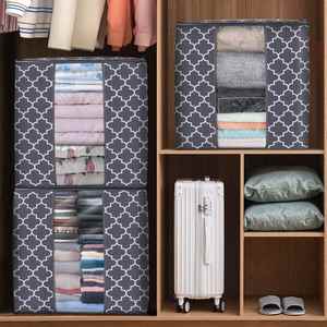 Paquete de 3 Bolsas Grandes para Organizar y Guardar Ropa, Organizador Plegable con Asa Reforzada y Ventana Transparente - Product Image 4
