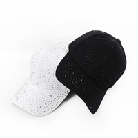 Gorra de Béisbol Deportiva Vintage Coreana para Mujer, Moderna, Combinable con Todo, de Alta Calidad, con Diamantes, Bordado a Mano