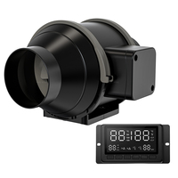 Ventilateur de gaine en ligne de 6 pouces avec moteur EC et contrôle PWM pour la ventilation des salles de culture hydroponique, l'extraction et les systèmes de circulation d'air frais