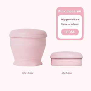 New Silicone Collapsible <b>Macaron</b> Cup | Portable Foldable Travel Mug | Cute & Leak-Proof (180ml) - Product Image 6