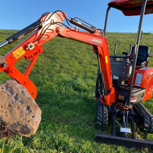 Escavadeira de Esteiras Mini Compacta KAISAN 1 Tonelada da China Aprovada CE EPA com Motor Diesel Kubota e Caçamba Hidráulica para Venda - Product Image 1