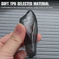 Étui de clé de voiture transparent en TPU pour Peugeot 2008 3008 4008 5008 308 408 508 C1 C2 C4 C6 C3-XR Picasso Grand DS3 Accessoires