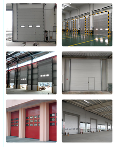 Porte de <span class=keywords><strong>garage</strong></span> <span class=keywords><strong>sectionnelle</strong></span> électrique industrielle <span class=keywords><strong>motorisée</strong></span> automatique coulissante en alliage d'aluminium - Product Image 5