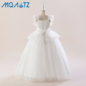 Nuovo Arrivo 2-12 Anni Ragazze Vestiti Del Bambino Del Bambino Bianco di Modo Maxi <span class=keywords><strong>Vestito</strong></span> Lungo <span class=keywords><strong>per</strong></span> il Partito - Product Image 3