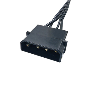Câble d'extension d'alimentation 4 broches IDE vers 4 ports SATA 15 broches, 45 cm, 18 AWG, pour disque dur <span class=keywords><strong>HDD</strong></span> et lecteur optique, adaptateur répartiteur d'alimentation - Product Image 2