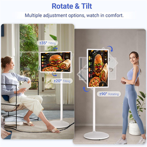 Téléviseur intelligent portable à écran tactile Android 13 OS de 24, 27 et 32 pouces, LED <span class=keywords><strong>enroulable</strong></span>, 4 Go 64 Go, blanc, batterie rechargeable, écran intelligent mobile - Product Image 3