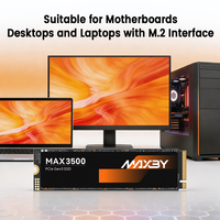 MAXBY M1 512GB PCIe 3.0 X4 NVMe SSD 550TB TBW 3500MB/s Kecepatan Baca untuk Peningkatan Penyimpanan PC Gaming