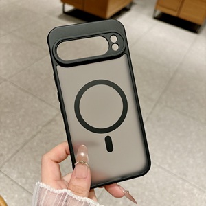 Funda Magnética Delgada de Fibra de Carbono Mate con <span class=keywords><strong>Cargador</strong></span> Inalámbrico para <span class=keywords><strong>Google</strong></span> <span class=keywords><strong>Pixel</strong></span> 11 10 9Pro XL 9A 8 Pro, Funda Protectora - Product Image 2