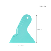 Raclette triangulaire en plastique bleu, directement de l'usine, pour l'application de film vinyle automobile et la pose de film teinté pour vitres