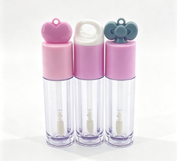 Tube à lèvres transparent élégant, écologique, personnalisable, vide, pour emballage de gloss cosmétique