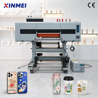 Imprimante et laminateur UV DTF Xinmei 2 en 1 I1600 60 cm avec garantie de 2 ans, imprimante UV DTF pour étiquettes en cristal