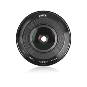 Objectif cinéma Meike 16 mm T2.2 plein format, grande ouverture, zoom standard, faible distorsion, monture Micro Four Thirds MFT - Product Image 4