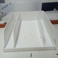 Plaques en plastique PP/PVC/ABS/PET transparentes, étanches, résistantes à l'huile, pliage personnalisé en forme de L, en forme de U, couvercles mécaniques, avertissement