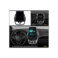 Radio de Coche Android de 9.7 Pulgadas para Chevrolet Spark Beat 2017-2020, Pantalla Táctil Vertical, Reproductor de Video Estéreo con Carplay, GPS, Bluetooth y FM