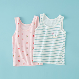 Débardeur en coton <span class=keywords><strong>blanc</strong></span> mignon et tendance pour petites filles – <span class=keywords><strong>Gilet</strong></span> doux sans manches pour le quotidien et l'été des enfants - Product Image 1