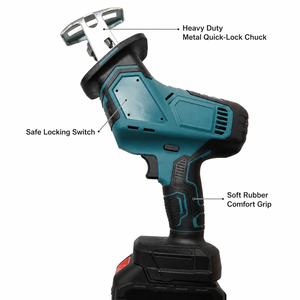 <span class=keywords><strong>Scie</strong></span> sauteuse sans fil 21V à moteur sans balais, vitesse variable, batterie lithium, pour la coupe du bois, du métal et des tuyaux, outil électrique - Product Image 3