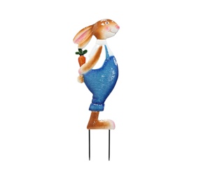 Metal <span class=keywords><strong>Blue</strong></span> Clothes Rabbit Stake Pile Kindergarten Children Wall Decoration - Product Image 1