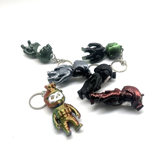 Nouvel Arrivage Transfrontalier : Porte-clés Figurines Classiques Imprimées en 3D, Style Guerrier Fantôme, Design Inspiré du Champ de Bataille Mi - Product Image 4