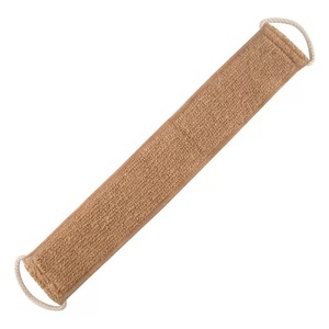 Éponge de bain et de <span class=keywords><strong>douche</strong></span> en ramie de chanvre naturel unisexe Conception simple de ceinture longue pour le massage de la sangle arrière Spa Nettoyage de la santé de la peau - Product Image 4