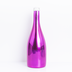 Bouteilles en verre colorées électro-plaquées aux couleurs personnalisées pour les spiritueux, le vin, la bière, le whisky, le brandy, le gin, la vodka, 750 ml - Product Image 5