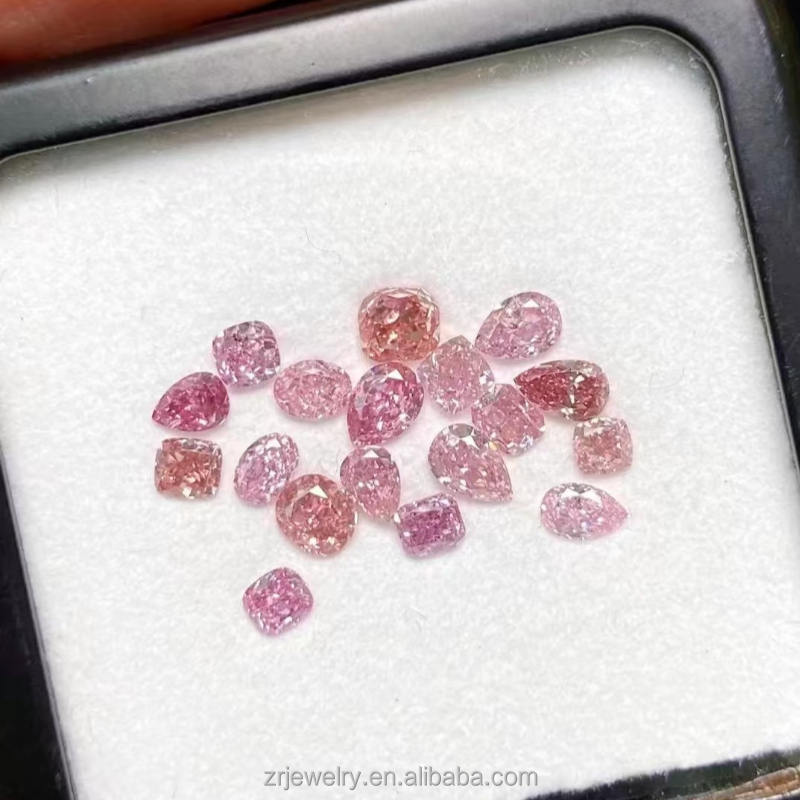 Diamant de laboratoire rose