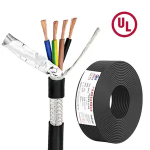 UL2464 RVVP 0.2 0.3 0.5 0.75 1 1.5 2.5 4 mm2 2/3/4 çekirdek kalaylı bakır 1.5 sq mm elektrik teli 0.75mm 1mm 2.5mm esnek tel