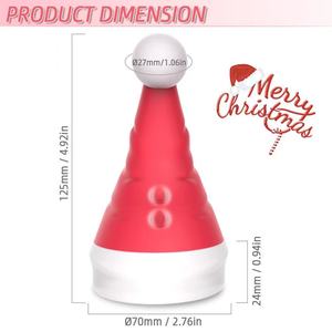 Nouveau Vibromasseur Chapeau de Noël pour Adultes, Jouet Sexuel pour Couples, Cadeau Vibromasseur pour Femmes, Orgasme Clitoridien, Vibromasseur à Succion des Tétons - Product Image 5