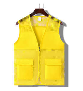Gilet de travail unisexe respirant en résille à deux poches pour événements caritatifs, supermarchés, patrouilles scéniques et services communautaires - Product Image 5
